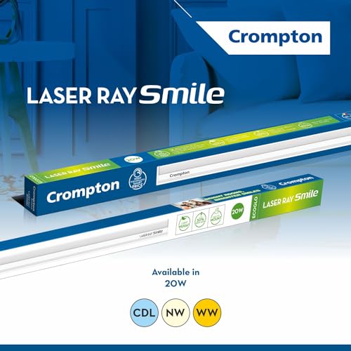 Crompton Laser Ray Smile 20W LED Batten | Energy Efficient Batten for Home | Cool Day Light (6500K) (Pack of 8) - Image 5