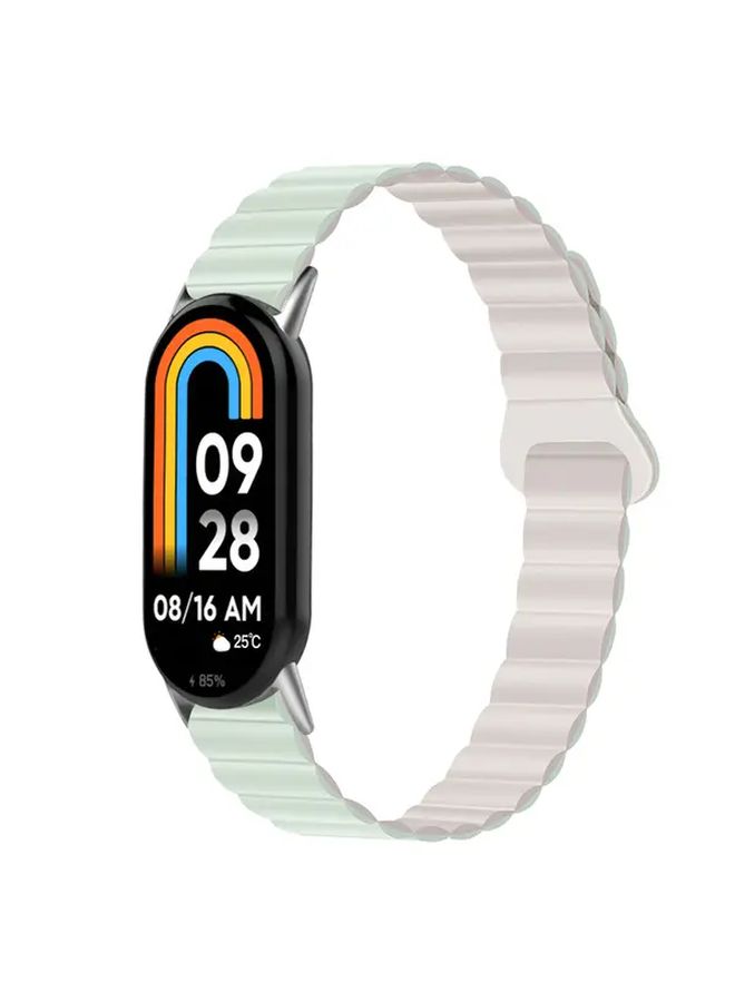 Magnetic Quick Release Gray Orange Strap Compatible With Mi Band 10 9 8 - Image 3