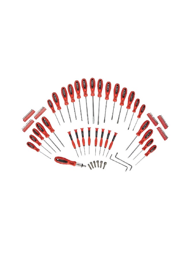 100-Piece Ergonomic Handle Ratcheting Screwdriver and Bits Set DR160145