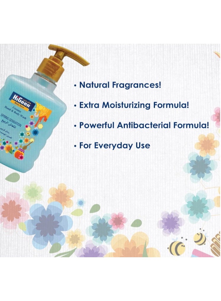 Higeen Hand & Body Wash Creamy Spring Sensation 500 ml (Twin Pack) - Image 3
