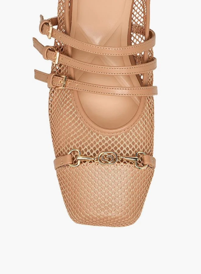 Celeste NUDE Women Buckle Closure Ballerina Shoes for Women | Best Price UAE
