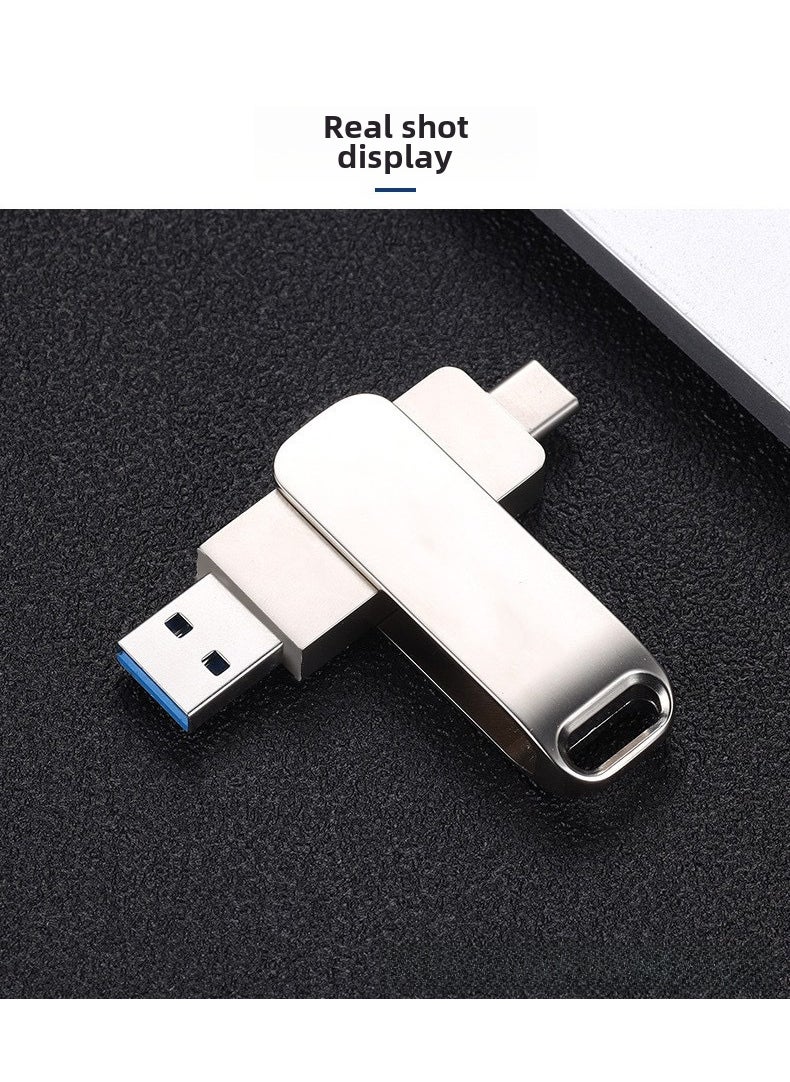 128GB Type-C Dual Interface Flash Drive for Android Phones USB3.1 Type-C 