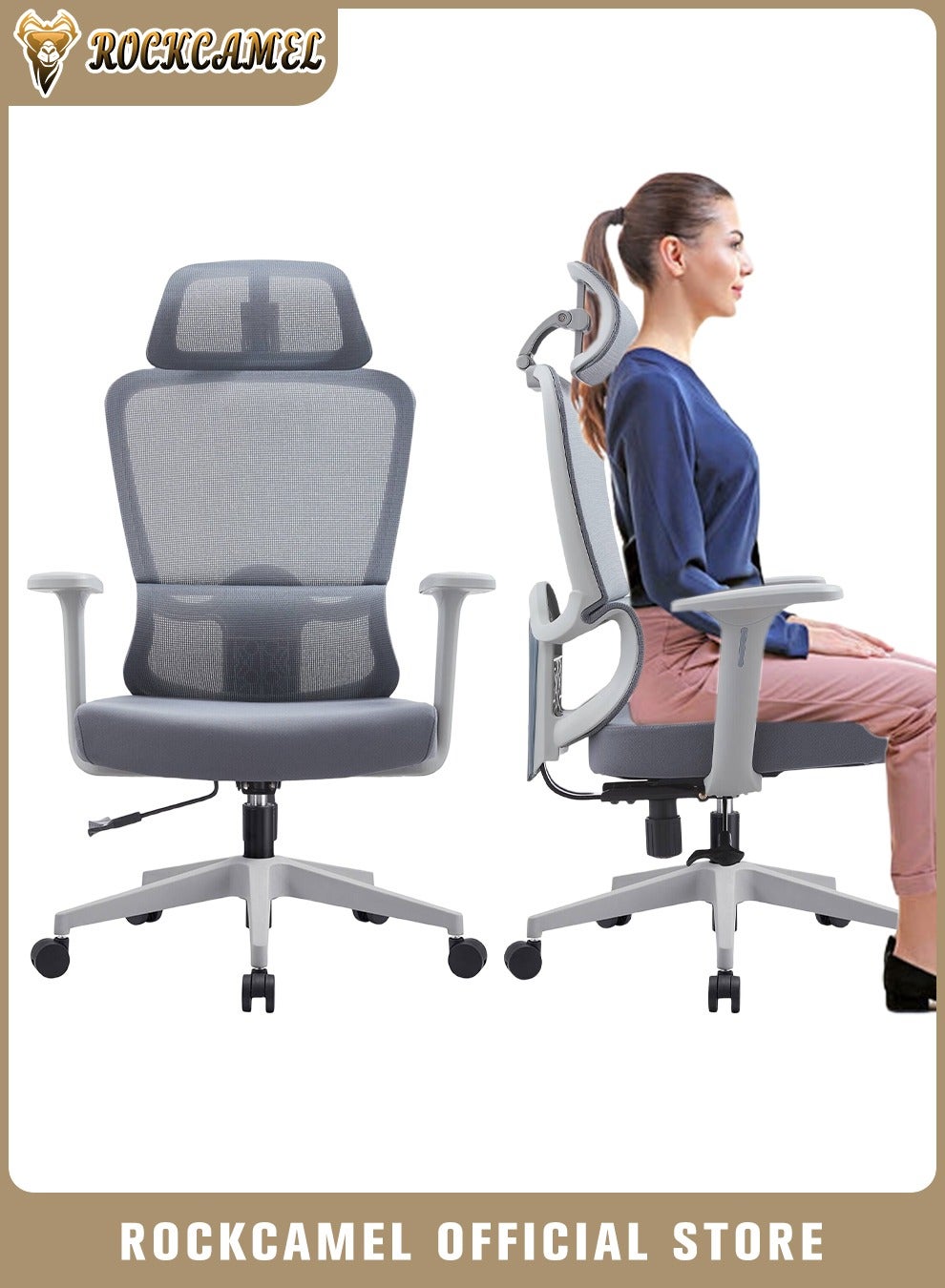Office Chair And Computer Chair Gaming Chair,Thickened Cushion And Adjustable Armrest Ergonomic,Back And Lumbar Support,Super Comfort Swivel Office Meeting Stuff Chai