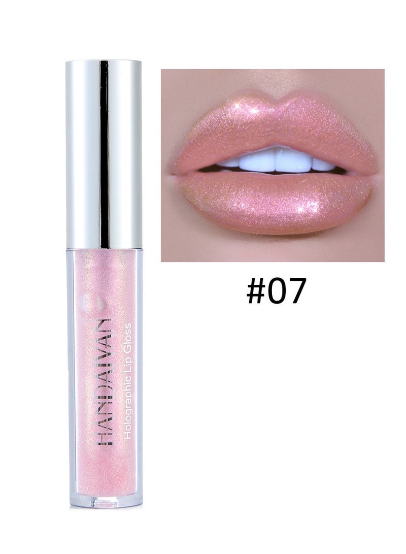 Handaiyan Lip Gloss Plumper Hyaluronic Acid High Shine Super Shine Non-Sticky Color Lips Stain Oil Liquid Lipstick Glaze Glitter Lifter Long Lasting Waterproof Moisturizing for Women Girls - Image 2