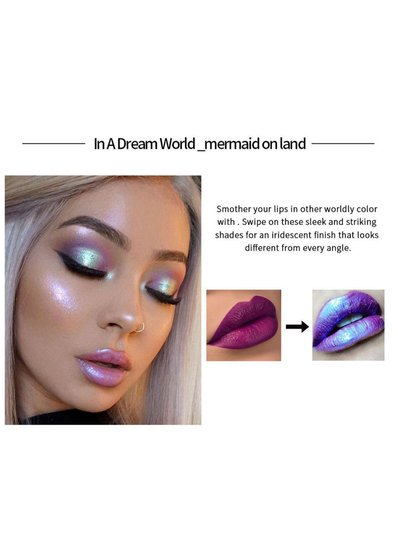 Handaiyan Lip Gloss Plumper Hyaluronic Acid High Shine Super Shine Non-Sticky Color Lips Stain Oil Liquid Lipstick Glaze Glitter Lifter Long Lasting Waterproof Moisturizing for Women Girls - Image 4