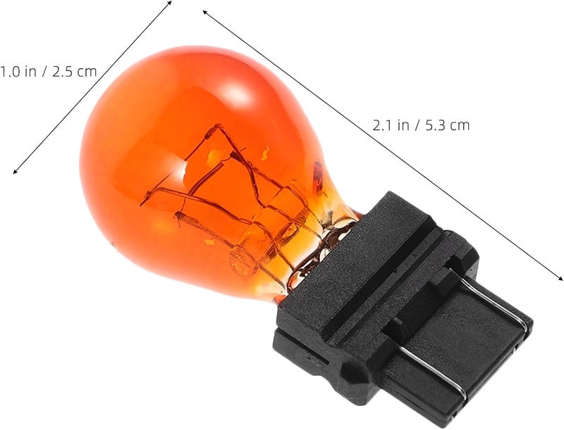 Garneck Universal 10pcs 3157 Turn Signal and Brake Light Bulbs Amber Single Filament for American Pickup Trucks Vehicle Taillight Replacement Tail Warning Lamp - Image 2