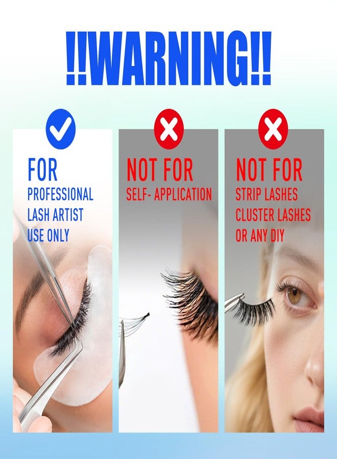 AuReve Eyelash Extension Glue, Lash Glue 1-2 Sec Drying Time 7-8 Weeks Retention Strong Black Lash Adhesive for Professional Use Only (5ML) - Image 4