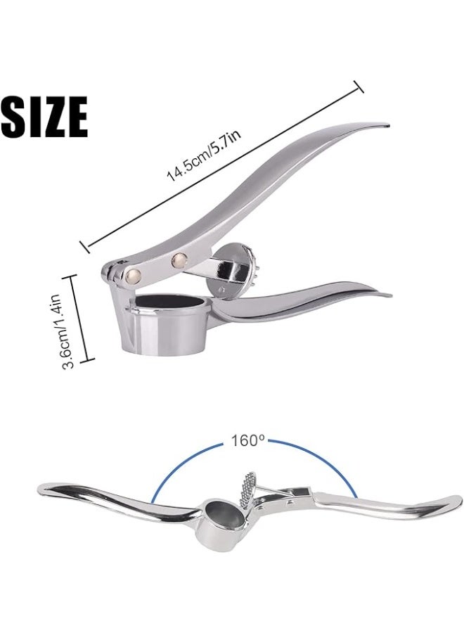 Jsdoin Professional Kitchen Garlic Press, Garlic Mincer Ginger Crusher UK, Peeler Squeezer Heavy Duty Garlic Presser,Garlic Crush, User-Friendly Garlic Chopper, Easy to Clean and Durable  - Image 3