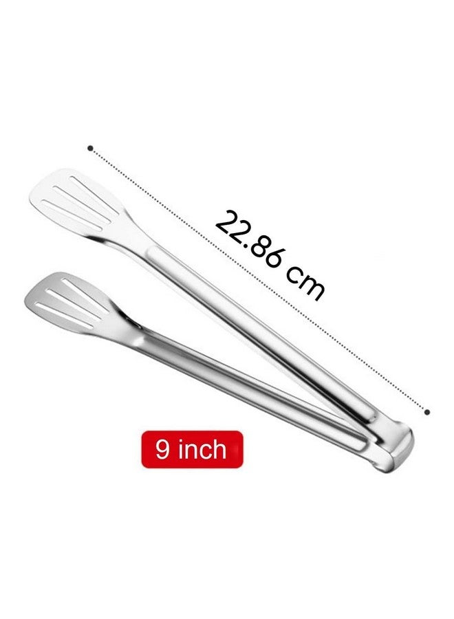 PUTHAK Serving Tongs Kitchen Tongs, Buffet Tongs, Stainless Steel Food Tong Serving Tong, Small Tongs - Image 3