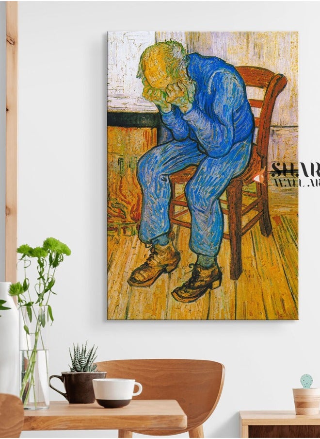 Generic - VINCENT van GOGH PRINT Old Man In Sorrow Famous Painting, Abstract Wall Art, Van Gogh Painting, Farmhouse Wall Art, Vincent Van Gogh Art - Image 1