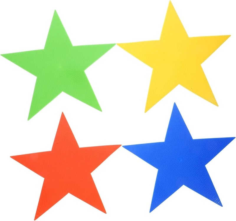 4 قطع من علامات الأرضية الملونة المضادة للانزلاق للتدريب على الرشاقة والتمارين الرياضية وسجاد الفصل الدراسي - Image 2