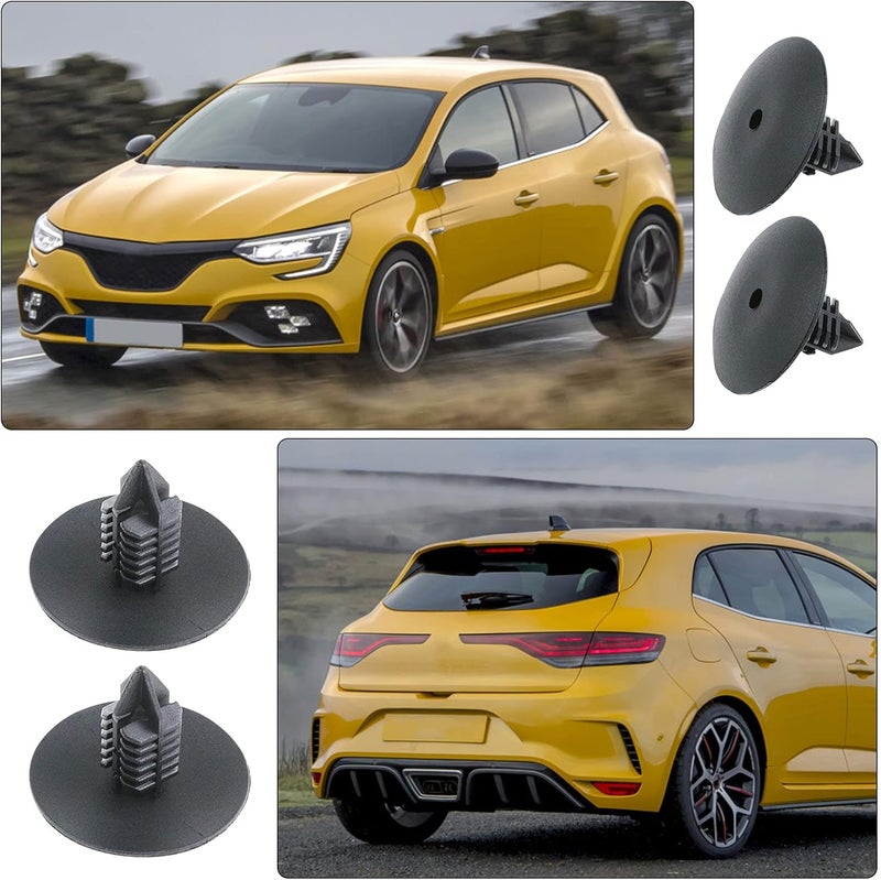 Create idea 50pcs Fender Liner Splash Guard Wheel Arch Lining Trim Panel Fixing Repairing Fastener Rivet Clips Compatible with Renault Cilo MK2 MK3 Scenic MK1 MK2 Megane Traic Black Plastic Easy assemble alternatives - Image 4