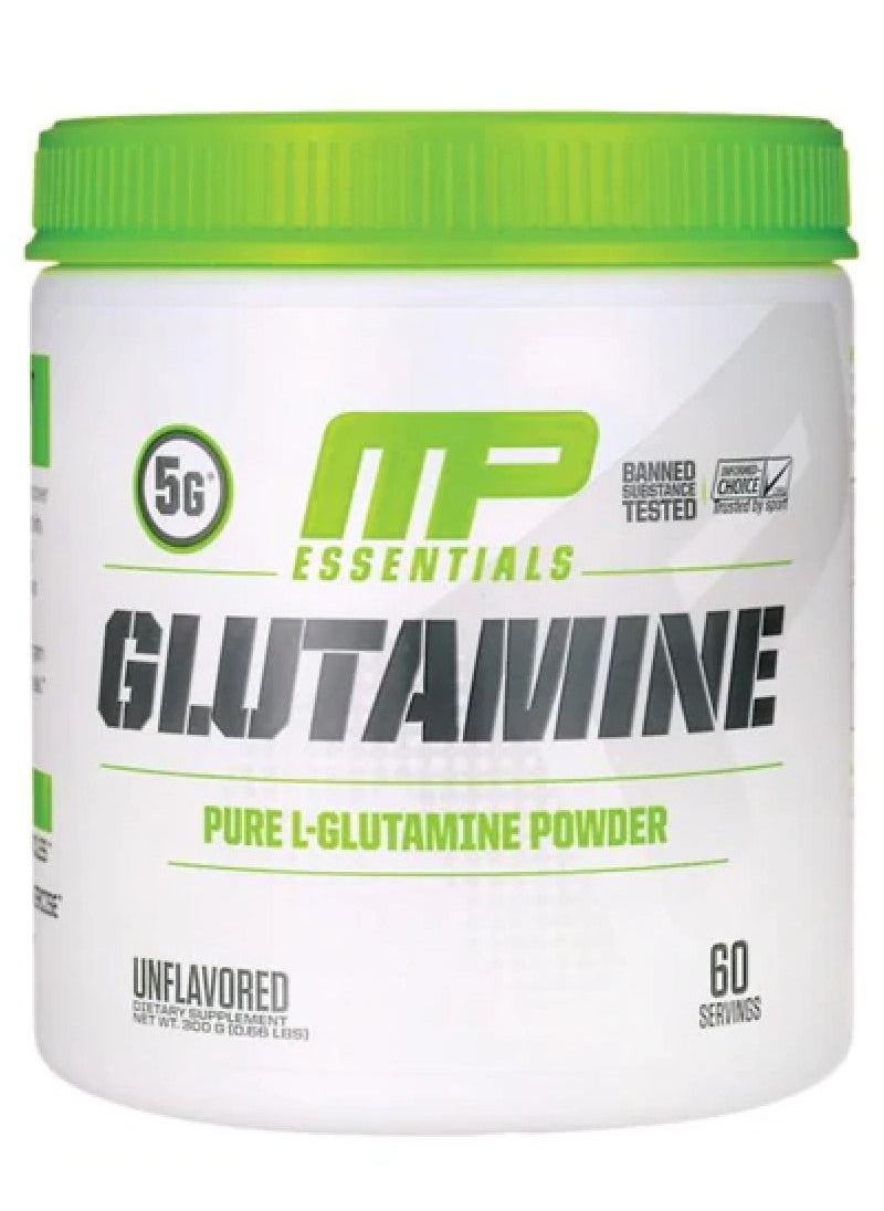 MusclePharm - MP Essential Glutamine, Unflavored, 300gm, 60 Servings - Image 1