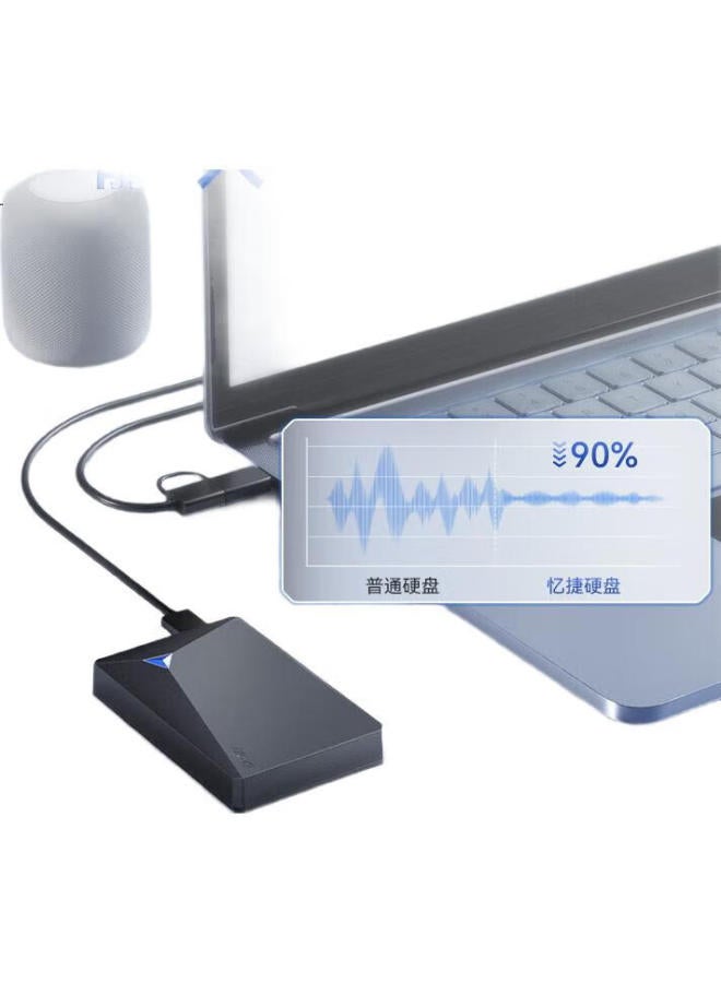 EAGET Eaget External Hard Drive, 1Tb Dual-Bay Backup, Usb3.0 G20Cpro, 2.5-Inch, External Storage For Data And Photos, High-Speed Transfer, Shockproof, Black - Image 3