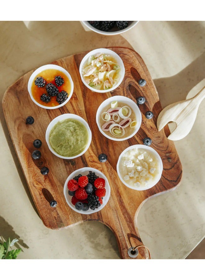 babymoov Biosourced Babybols - 6 X 250 Ml Food Storage Tubs, Eco - Friendly Design , Each Tub Has A Capacity of 250 Ml , Making Them Perfect For Portioning Homemade Baby Food, Snacks, Or Leftovers, Microwave And Freezer Safe , Easy To Clean, Stackable Design , Secure Lids - Image 2