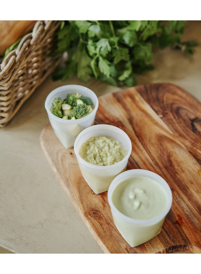 babymoov Biosourced Babybols - 6 X 250 Ml Food Storage Tubs, Eco - Friendly Design , Each Tub Has A Capacity of 250 Ml , Making Them Perfect For Portioning Homemade Baby Food, Snacks, Or Leftovers, Microwave And Freezer Safe , Easy To Clean, Stackable Design , Secure Lids - Image 3