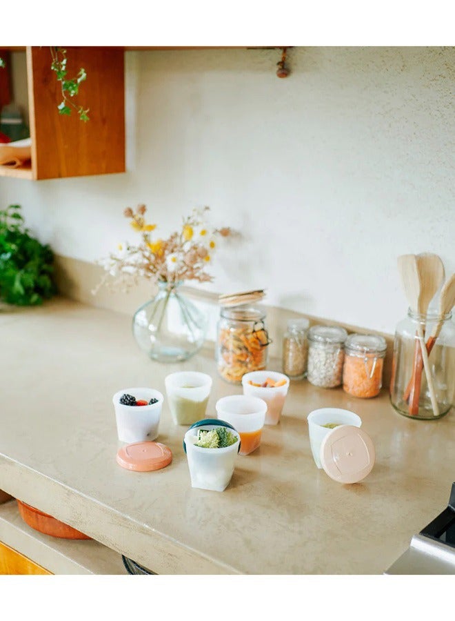 babymoov Biosourced Babybols - 6 X 250 Ml Food Storage Tubs, Eco - Friendly Design , Each Tub Has A Capacity of 250 Ml , Making Them Perfect For Portioning Homemade Baby Food, Snacks, Or Leftovers, Microwave And Freezer Safe , Easy To Clean, Stackable Design , Secure Lids - Image 4