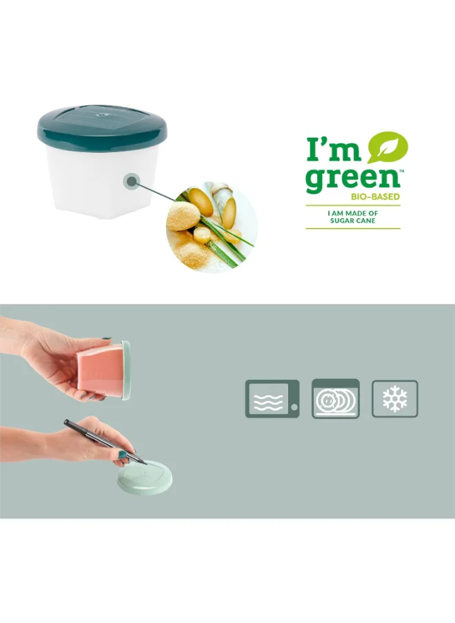 بيبي موف Biosourced Babybols - 6 X 250 Ml Food Storage Tubs, Eco - Friendly Design , Each Tub Has A Capacity of 250 Ml , Making Them Perfect For Portioning Homemade Baby Food, Snacks, Or Leftovers, Microwave And Freezer Safe , Easy To Clean, Stackable Design , Secure Lids
