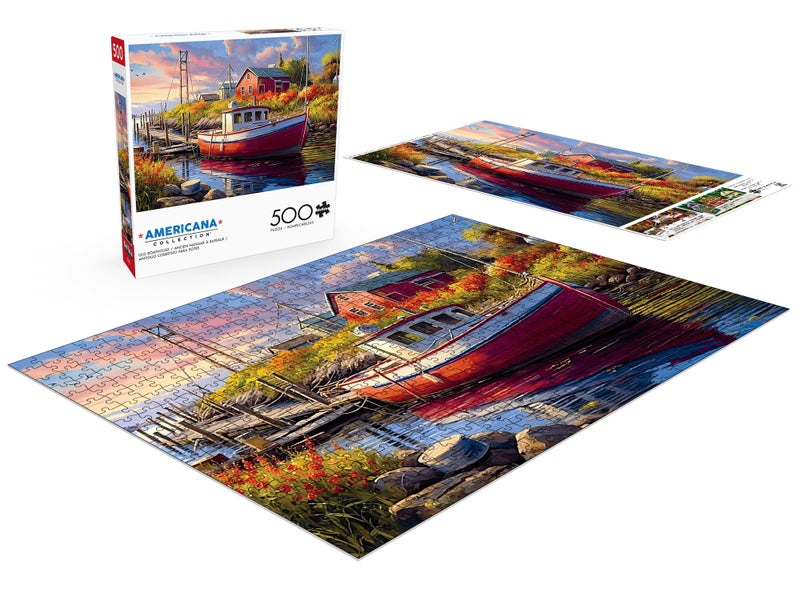 Buffalo Games - Imagine It Images - Old Boathouse - 500 Piece Jigsaw Puzzle for Adults -Challenging Puzzle Perfect for Game Nights - Finished Size is 21.25 x 15.00 - Image 4