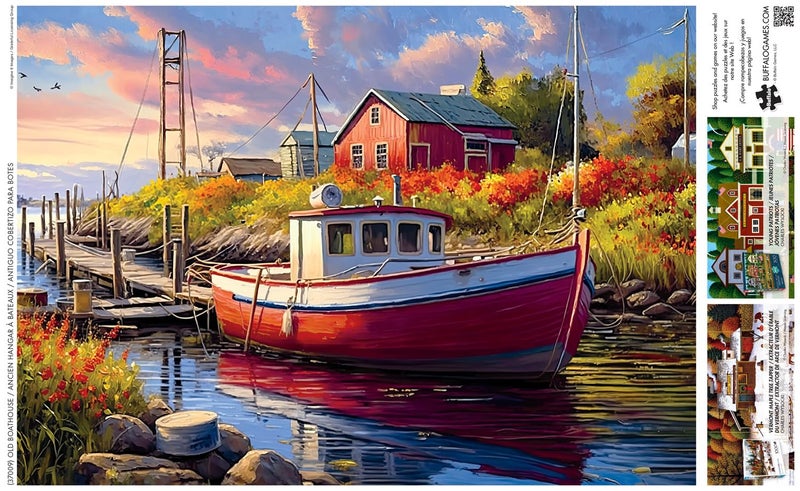 Buffalo Games - Imagine It Images - Old Boathouse - 500 Piece Jigsaw Puzzle for Adults -Challenging Puzzle Perfect for Game Nights - Finished Size is 21.25 x 15.00 - Image 5