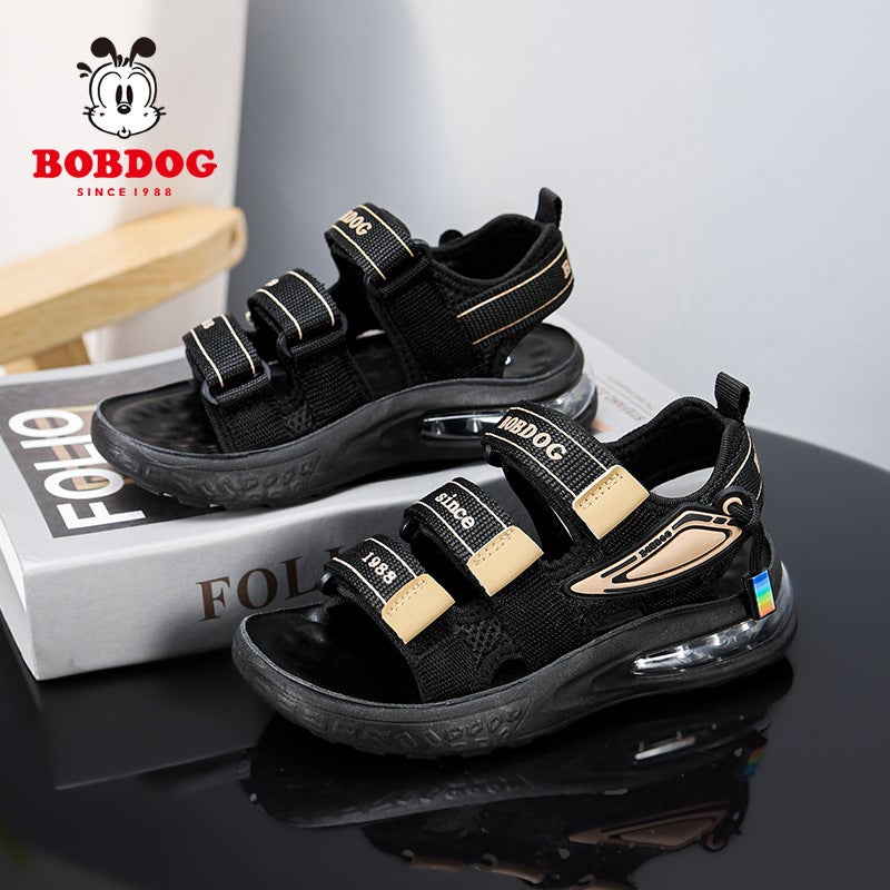 Babu Bean Boys Sandals Children Summer Soft Soles Open Toe Sandals Boys Air Cushion Sports Beach Shoes Entity - Image 1