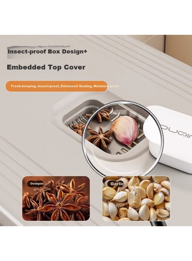 Muya Rice Bucket Household Insect-proof Moisture-proof Sealed Storage Can Flour Grains Grain Storage Box Rice Box Rice Barrel Large Size - Image 5