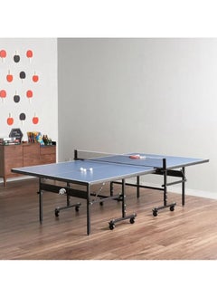 AL BADER Advantage Sports Table Tennis Table Foldable Ping Pong Table, TT Blue Table, International Big Size, Quickplay 10 Minute Assembly With Playback Mode (Blue)  - Image 4