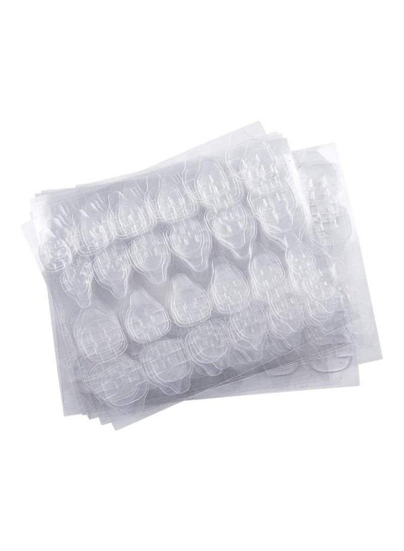 480pcs Double-Side Nail Glue Sticker, False Nail Glue Jelly Gel Tape Adhesive Tabs Nail Glue Transparent Flexible Adhesive Fake Nails Tips for Manicure (20 Sheets) - Image 1
