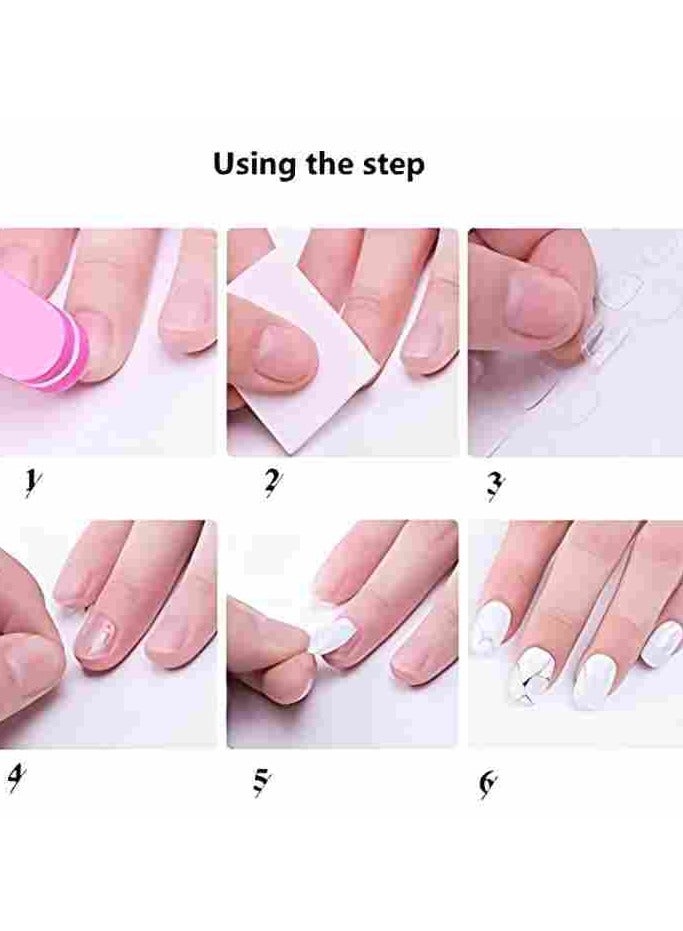 480pcs Double-Side Nail Glue Sticker, False Nail Glue Jelly Gel Tape Adhesive Tabs Nail Glue Transparent Flexible Adhesive Fake Nails Tips for Manicure (20 Sheets) - Image 5