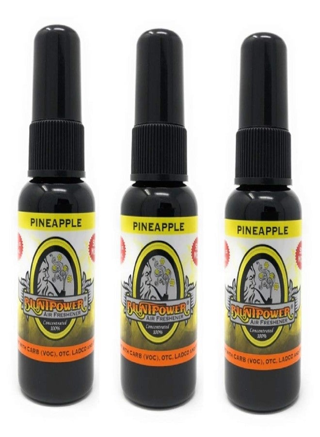 Bluntpower 1 Ounce Bottle Oil Based Air Freshener Oil for Burner Pineapple 3-pack