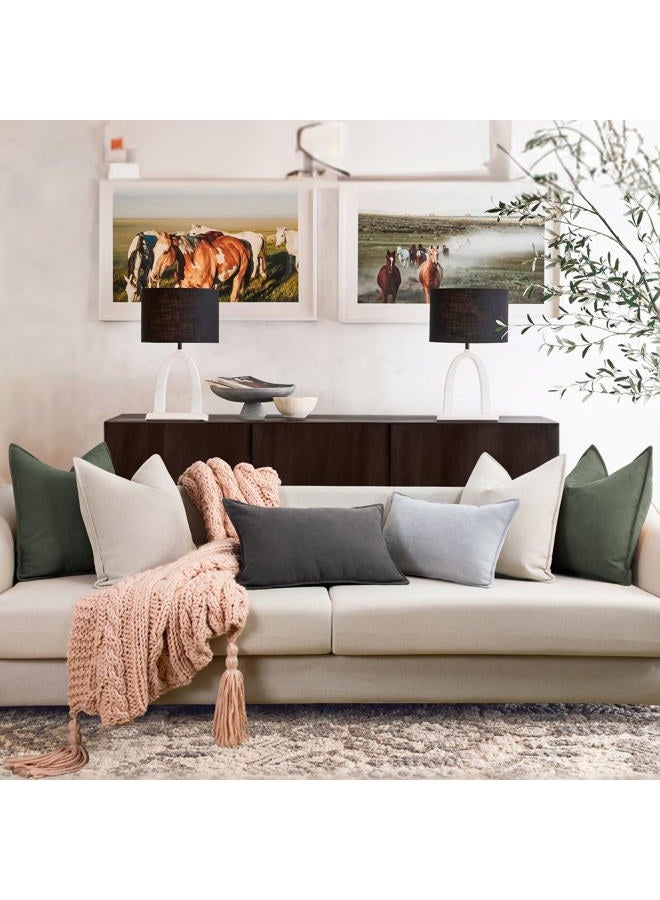 ZWJD Sofa Cushion Covers Set of 2 Chenille Sofa Cushions with Elegant Design, Soft and Luxury Decorative Cushion for Sofa, Bed and Home Decoration - Image 5