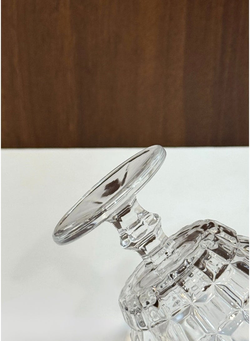 القناص طقم زبادي حلا 12 قطع من الكريستال الفاخر بقاعدة أنيقة | أكواب تقديم للحلى وايس كريم والفواكه - Image 5