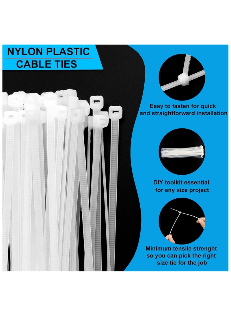 MEKEET Cable Ties 12" Pack of 100 Self-Locking Nylon Zip Ties UV Resistant & Heavy Duty Cable tie for Home, Office, Cable Management and Other... - Image 2