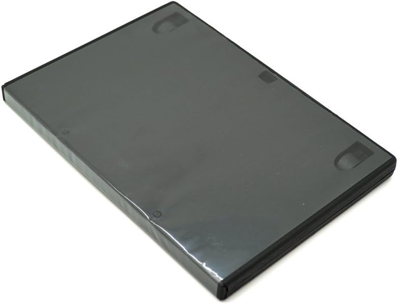 maxtek 25 عبوة من علب أقراص DVD ماكستيك قياسية 14 مم سوداء مع غلاف خارجي شفاف - Image 3