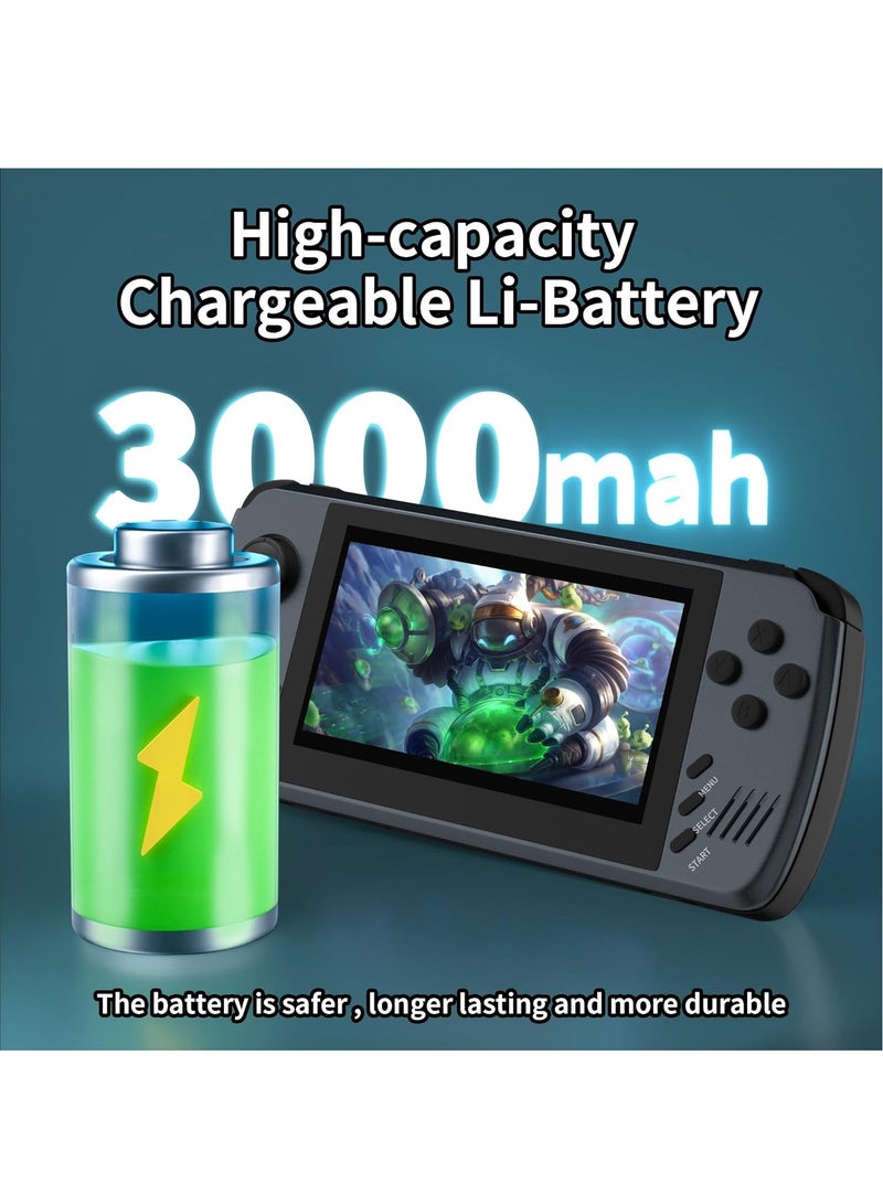 Open Source Handheld Game Console - 4.5-Inch IPS HD Retro Game Console with ATM7051 Quad Core ARM CORTEX-A9 CPU, Classic Video Games, Multi-Emulator Support, HD Output, and TF Card Expansion