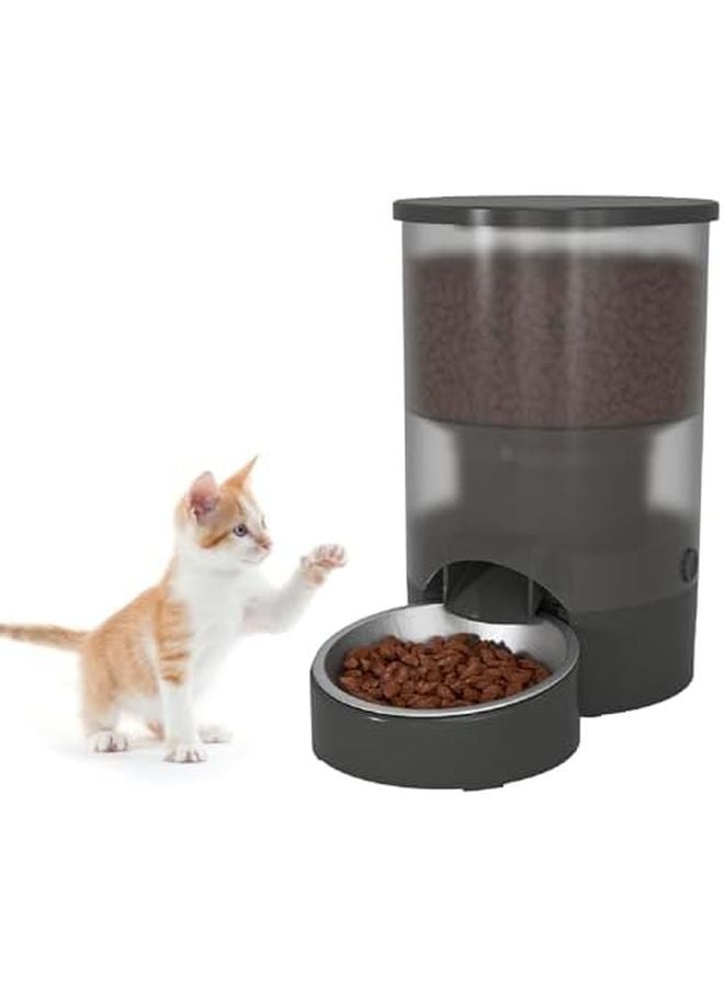 Black Automatic Pet Feeder 3L Dual Power Timed Food Dispenser For Cats Dogs - Image 4