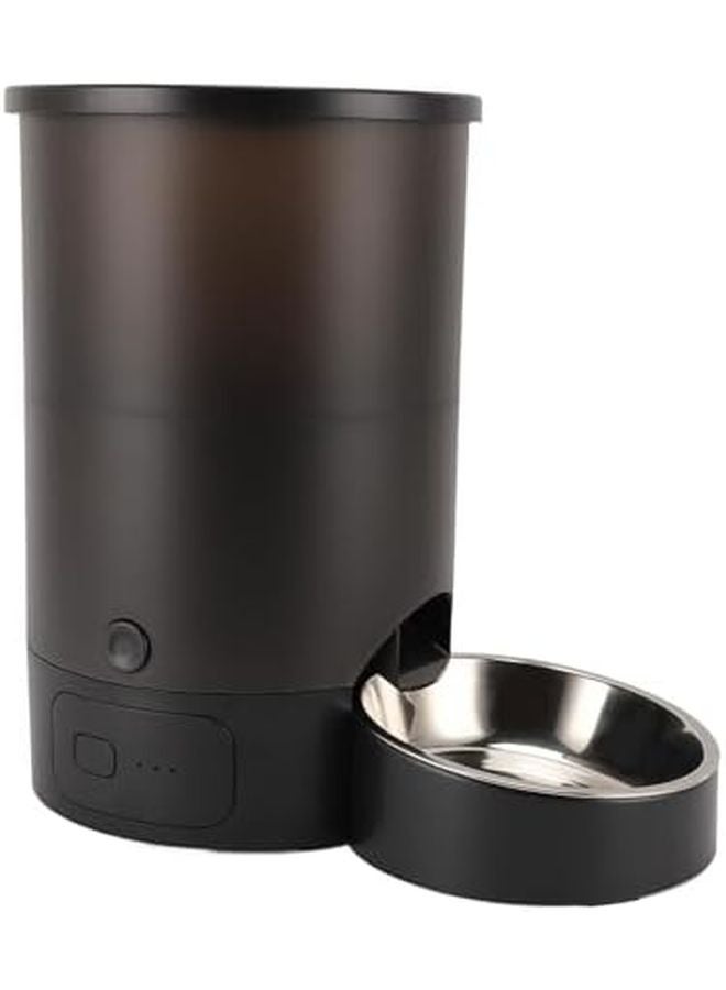Black Automatic Pet Feeder 3L Dual Power Timed Food Dispenser For Cats Dogs - Image 1