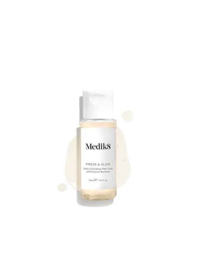 Medik8 Press & Glow Daily Exfoliating PHA Tonic 30ml - Image 1