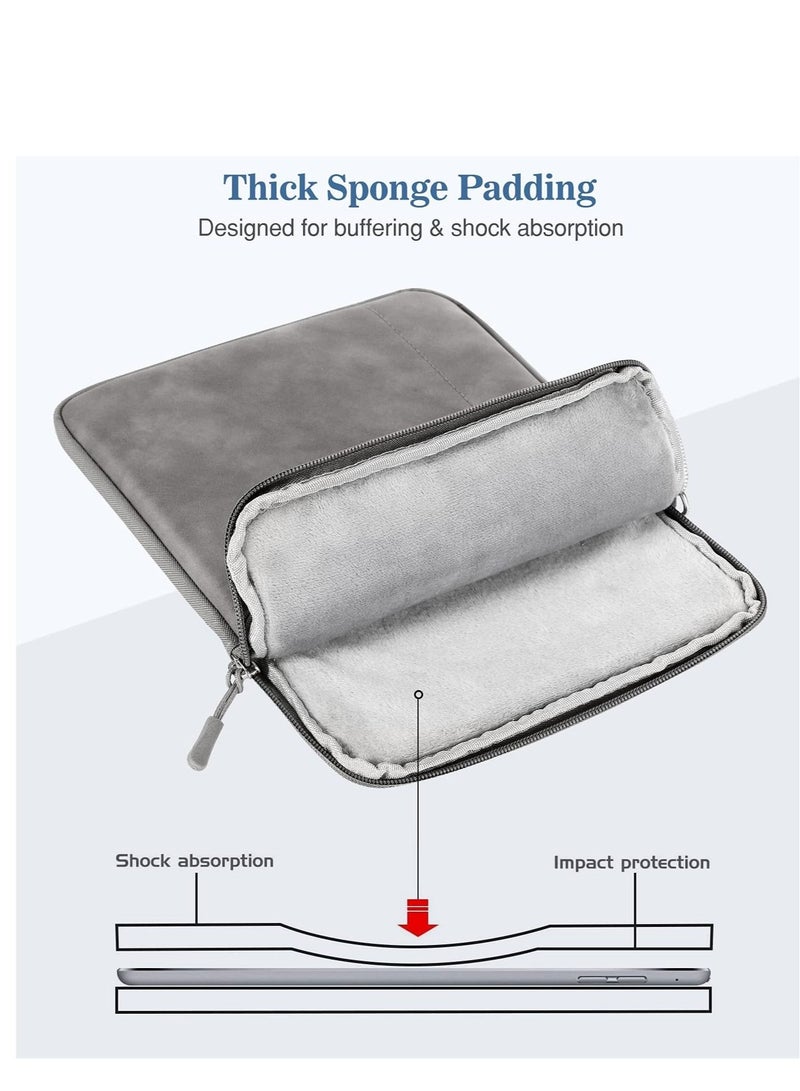 كابتن تيك 9-11 Inch Tablet Sleeve Bag Carrying Case Protective with Pocket, Gray - Image 5