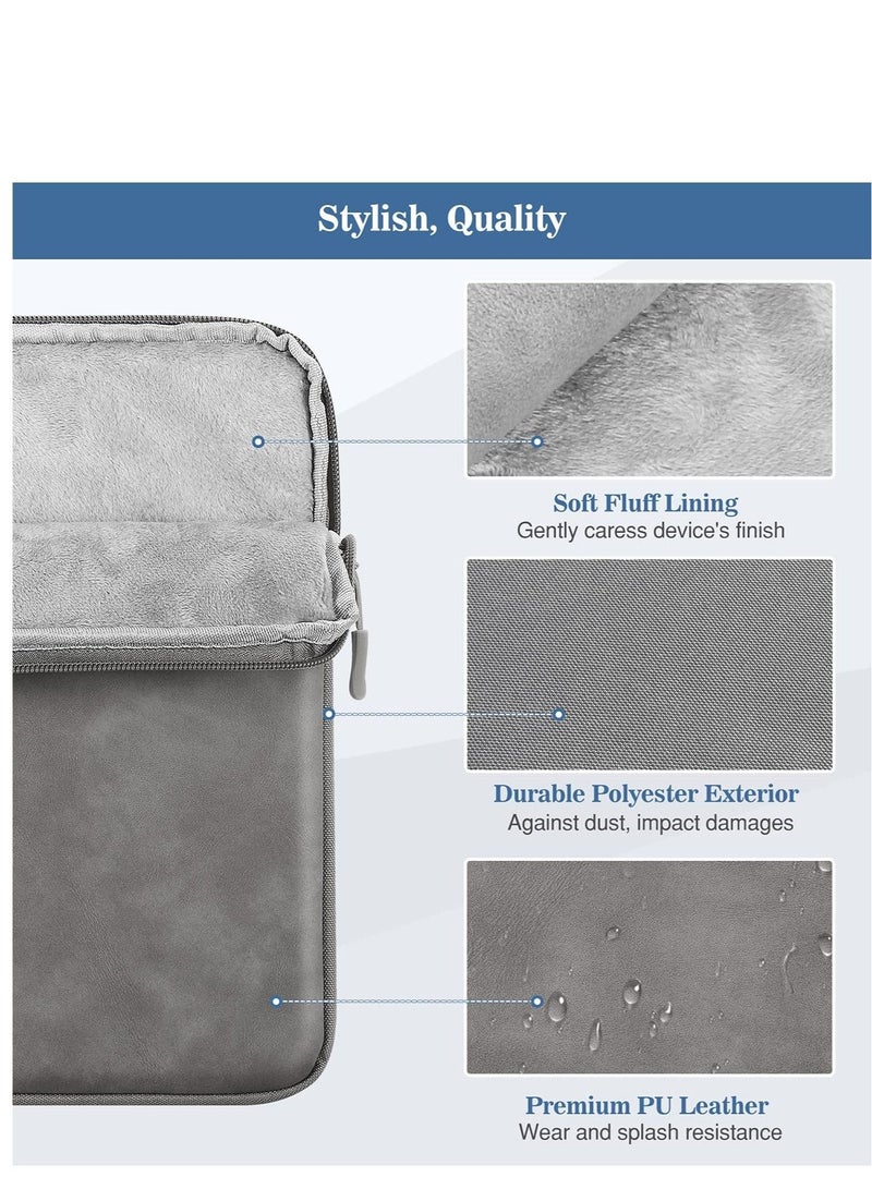 كابتن تيك 9-11 Inch Tablet Sleeve Bag Carrying Case Protective with Pocket, Gray - Image 3