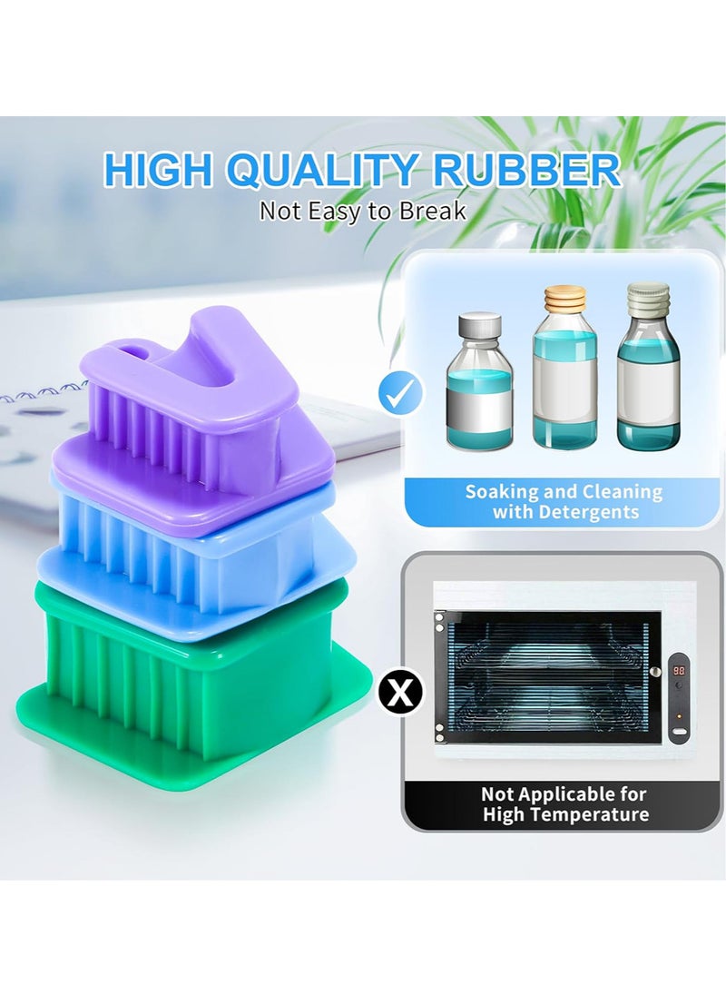 Generic - 9PCS Dental Bite Blocks Oral Silicone Mouth Prop Cheek Retractor All Sizes for Adults and Kids Includes Large Medium and Small Mouth Opener - Image 1