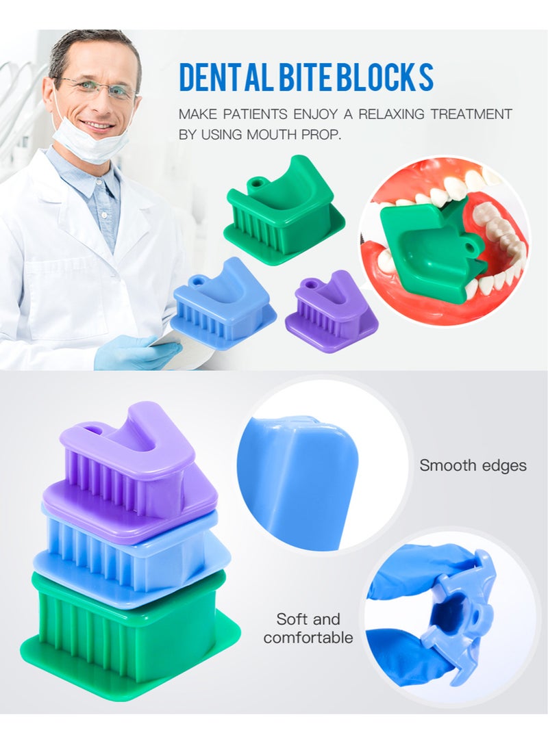 Generic 9PCS Dental Bite Blocks Oral Silicone Mouth Prop Cheek Retractor All Sizes for Adults and Kids Includes Large Medium and Small Mouth Opener  - Image 3