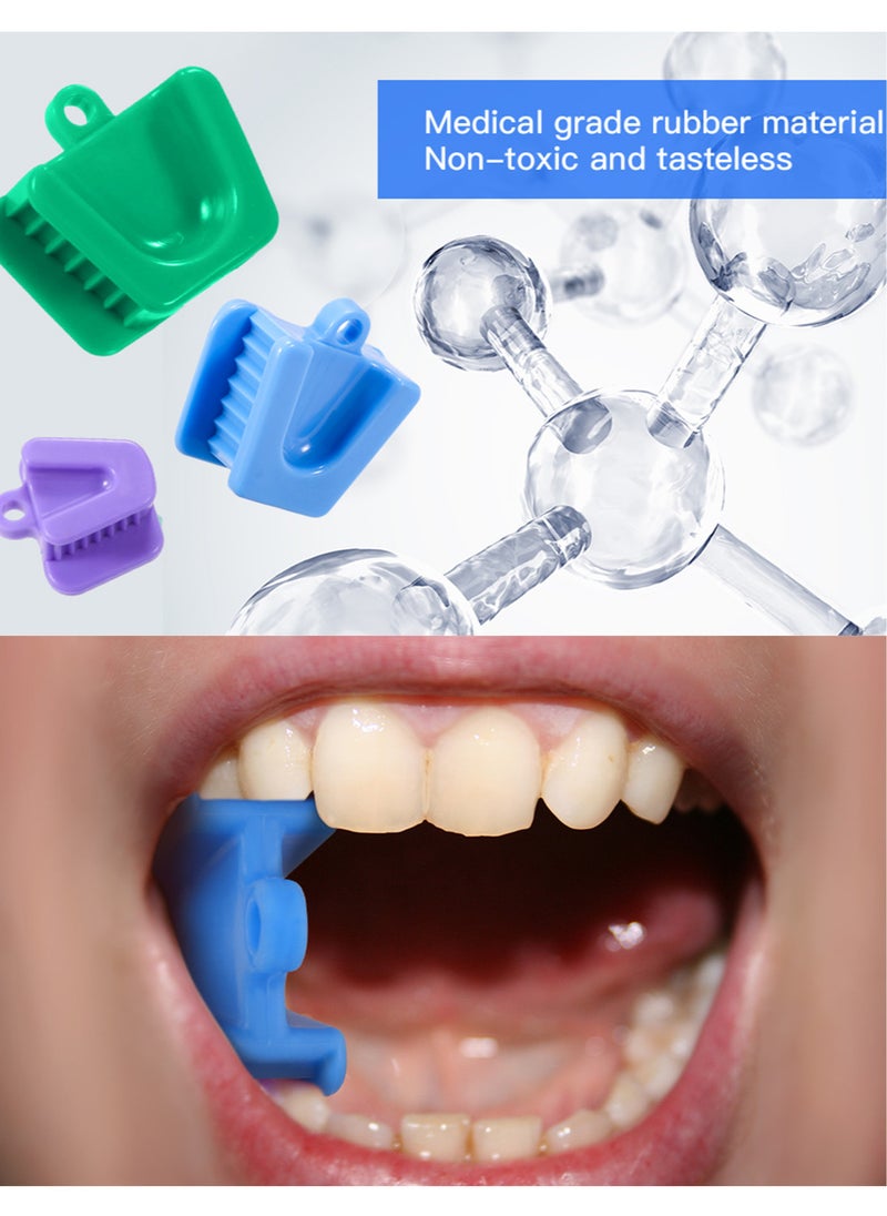 Generic - 9PCS Dental Bite Blocks Oral Silicone Mouth Prop Cheek Retractor All Sizes for Adults and Kids Includes Large Medium and Small Mouth Opener - Image 1