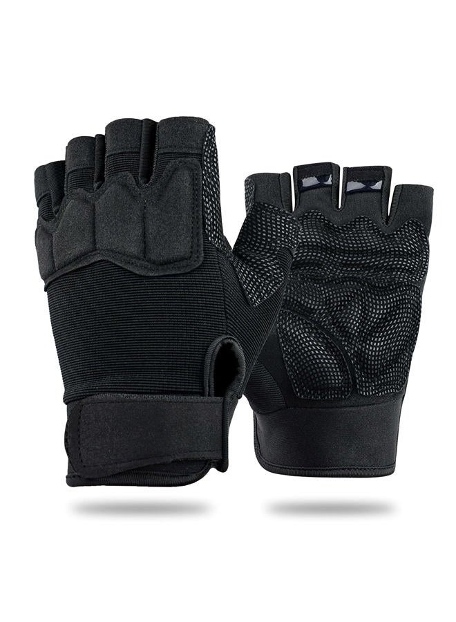 FIORETTO Fingerless Gloves for Airsoft Shooting Half Finger Hunting Hiking Cycling Driving Motorcycle Climbing Work Gloves Green XX-Large - Image 1