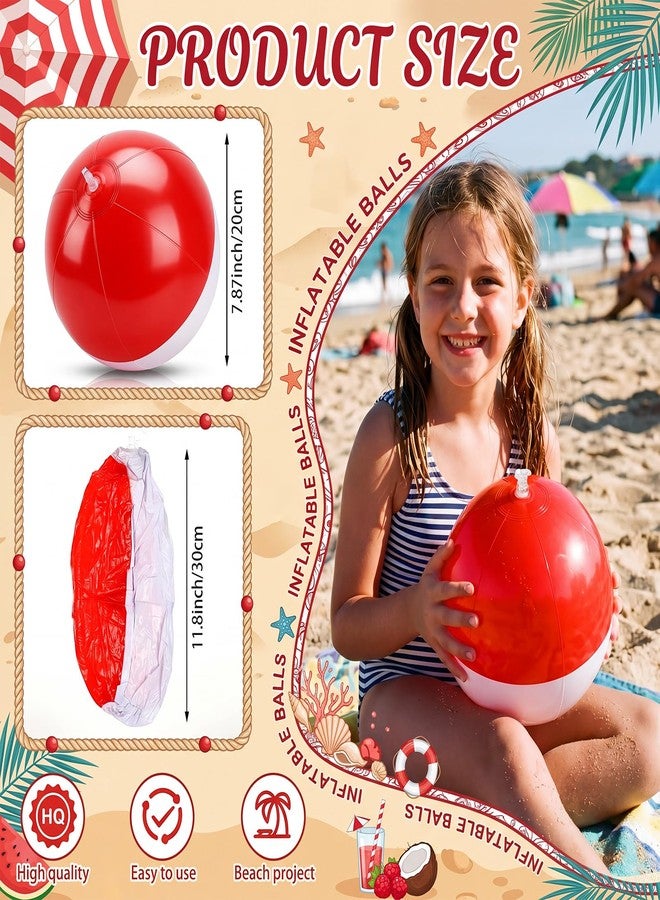 Arrowbash مجموعة كرات شاطئ أنمي من Arrowbash، 4 كرات، تصميم كروي أحمر وأبيض نابض بالحياة، 7.87 بوصة، ألعاب حمام سباحة، كرات مائية قابلة للنفخ للشاطئ، حفلات حمام السباحة، ألعاب صيفية (7.87 بوصة) - Image 2