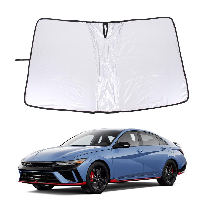 Windshield Sun Shade for Hyundai Elantra 20162024 Front Window Sunshade Sun Visor Blocker UV Protector Heat Shield Keep Your Vehicle Cool Lightweight Portable