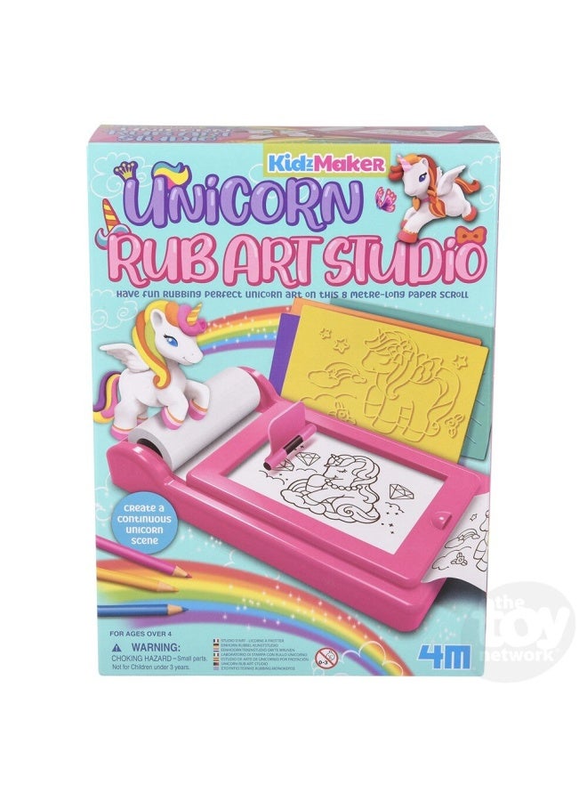 4M KidzMaker Unicorn Rub Art Studio Art Kit - Image 2