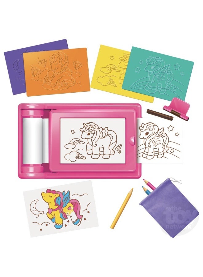 4M KidzMaker Unicorn Rub Art Studio Art Kit - Image 4