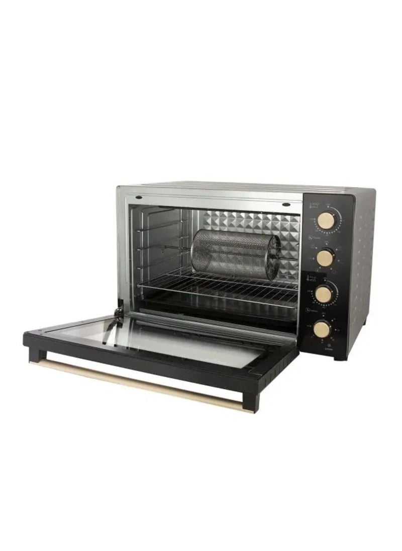 EDISON - Double Glass Electric Oven 100 Liters Black - Image 1