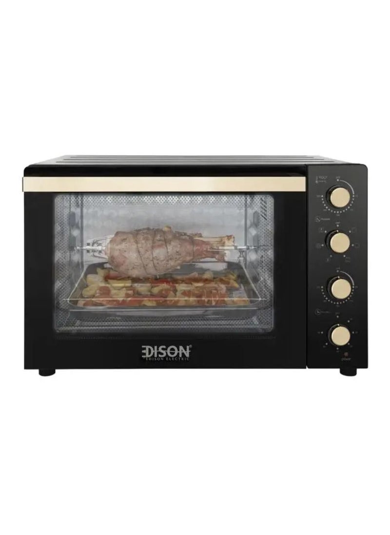 EDISON - Double Glass Electric Oven 100 Liters Black - Image 1